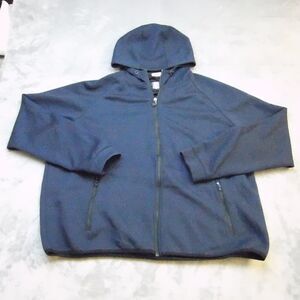 32 Degree Heat Hoodie Mens 2XL Blue Lightweight Casual Full Zip Up Activewear